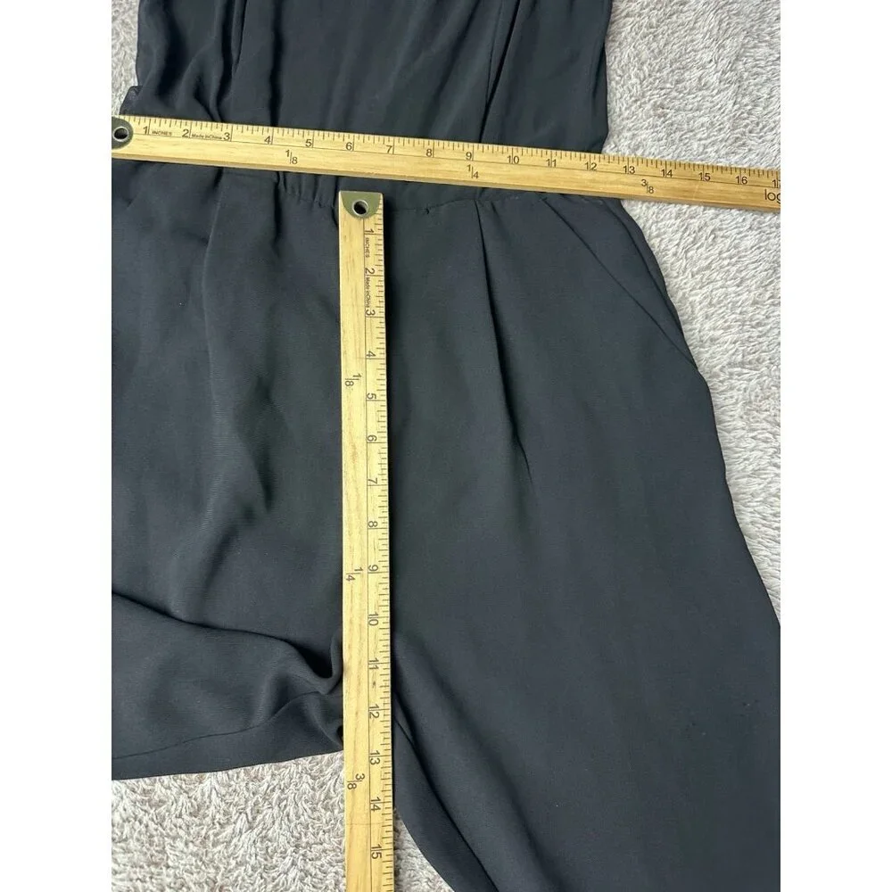 Zara Women’s Long Layered Jumpsuit Black Size XS New - Picture 7 of 16